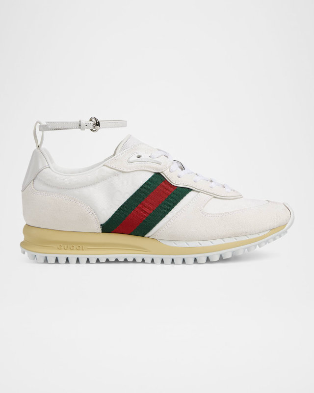 Suede Re-Motion Ankle Strap Sneakers